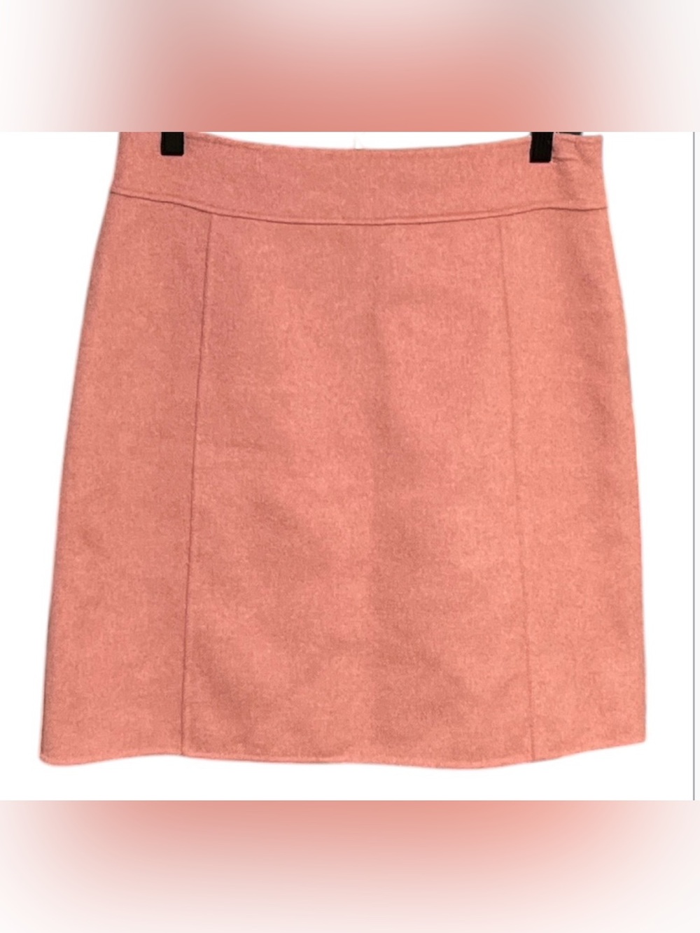 MaxMara Dusty Rose A-Line Virgin Wool Mini Skirt